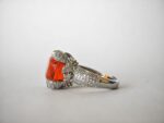 Orange Crystal Adjustable Ring - Image 5