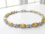 Yellow Zircon Bracelet for Women Pakistan by dango