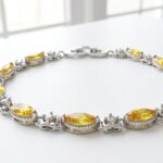 Yellow Zircon Bracelet for Women Pakistan by dango