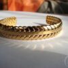 gold plated stainless steel bangle