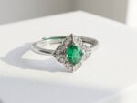 Natural Emerald Silver Ring for Women Pakistan by dango