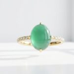 Green Stone Adjustable Ring Pakistan by dango