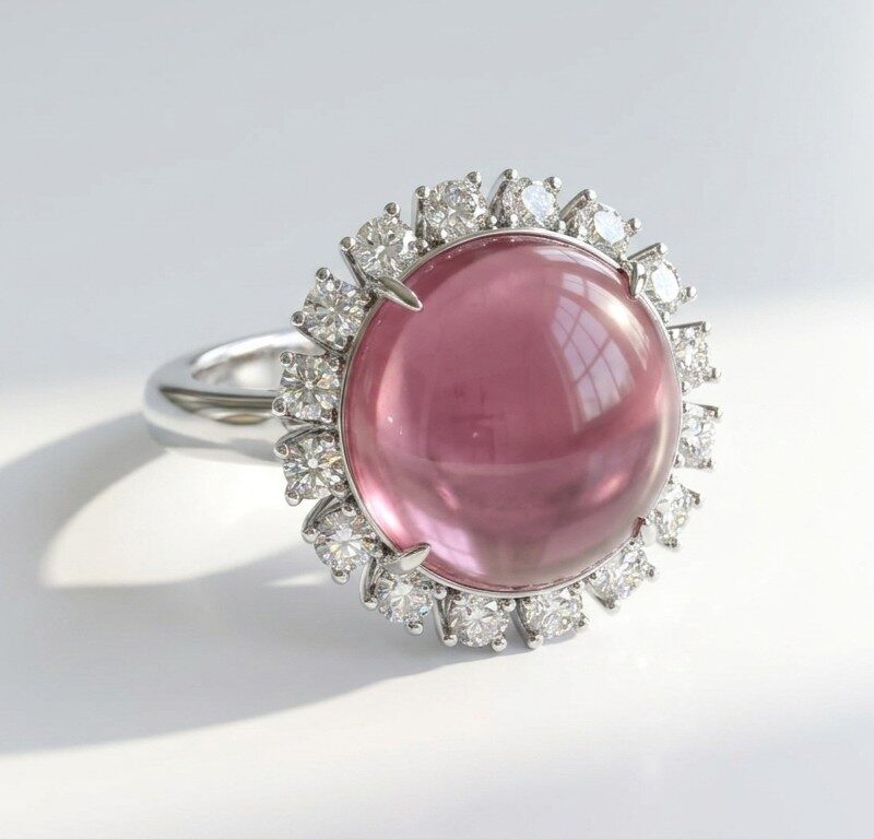 Adjustable Pink Ring for women Pakistan by dango