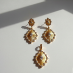 Gold Plated Silver Jewelry Set Pakistan by dango