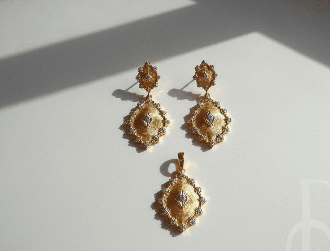 jewelry set pakistan Gold Plated Silver Jewelry Set Pakistan by dango