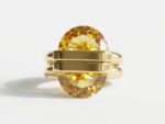 Yellow Crystal Ring for Women Pakistan by dango