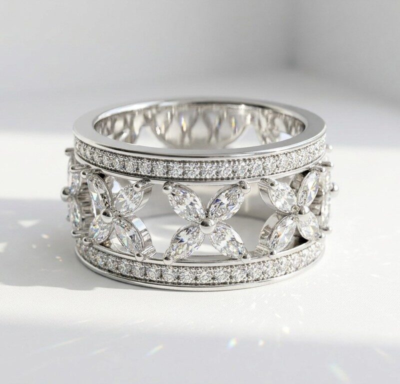 Zircon Band Ring for Women Pakistan by dango