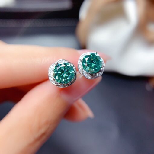 Green Zircon Earrings
