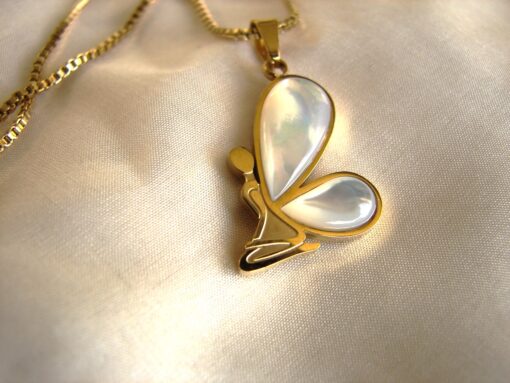 Mother of Pearl Fairy Pendant