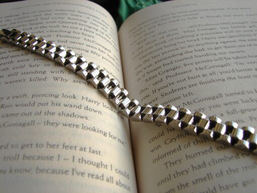 Closeup: Chain Bracelet in Stainless Steel