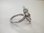 3D Flower Zircon Adjustable Ring