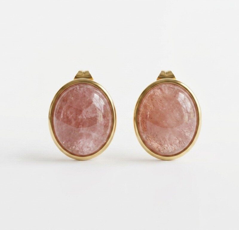 Gold Plated Stud earrings for women in Pakistan by dango