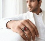 Red Eye Dragon Claw Ring for Men - Image 2