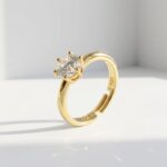 Zircon Solitaire Adjustable Ring Pakistan by dango