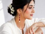 Waterfall Earrings with Natural Pearl - Image 2