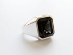 Black Zircon Steel Ring for Men Pakistan by dango