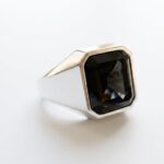 Black Zircon Steel Ring for Men Pakistan by dango