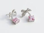 Pink Zircon Women's Earrings Pakistan by dango