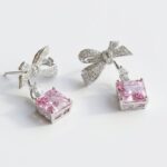 Pink Zircon Women's Earrings Pakistan by dango