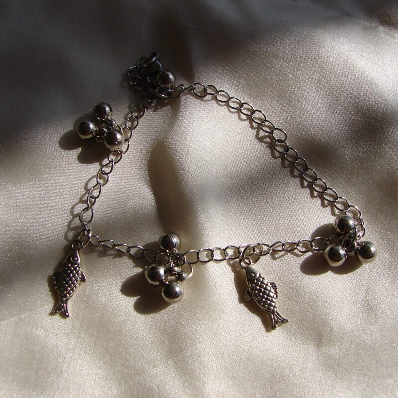 Fish & Bells Charm Anklet