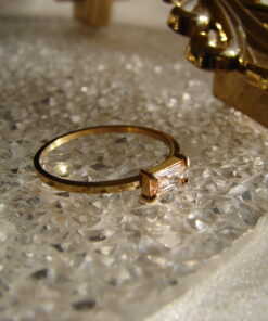 Gold Plated Hypo-Allergenic Zircon Ring