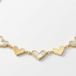 mother of pearl hearts Mother of Pearl Hearts Necklace for women in Pakistan by dango
