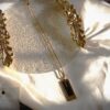18K Gold Color Stainless Steel Necklace – Tarnish-Free & Hypoallergenic