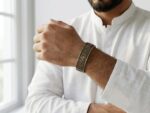 Vintage Stainless Steel Viking Rune Cuff Bracelet - Image 3
