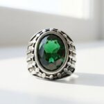 Green Steel Ring for Men Pakistan by dango