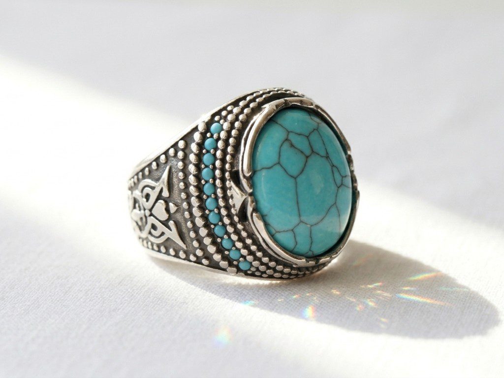 turkish ring for men pakistan Turquoise Ring for Men Pakistan by dango