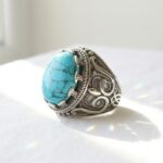 Turquoise Steel Ring for Men Pakistan by dango