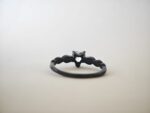 Black IPL Plated Steel Heart Ring - Image 3