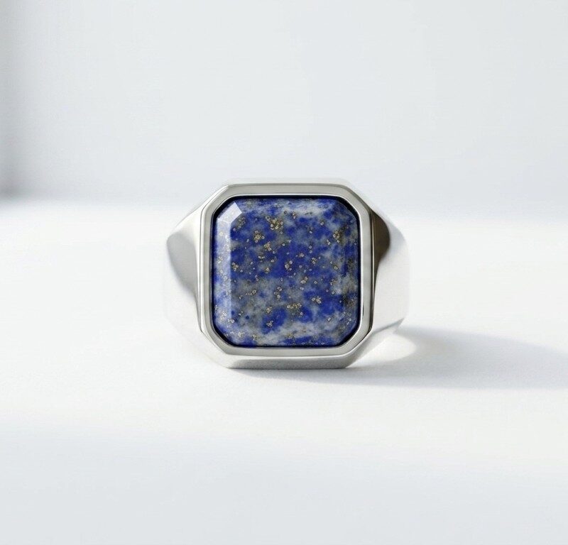 Lapis Stainless Steel Ring for Men Pakistan by dango