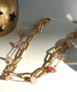 Gold Plated Amethyst Bracelet