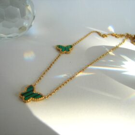 Green Butterfly Necklace for women Pakistan by dango