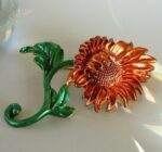 Sunflower Brooch for Women Pakistan by dango