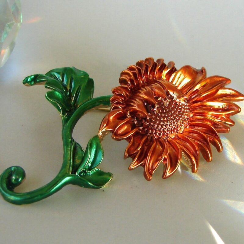 Sunflower Brooch for Women Pakistan by dango