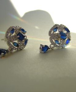 Blue Zircon Earrings