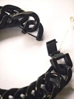 Black 15mm Chunky Cuban Bracelet - Image 3