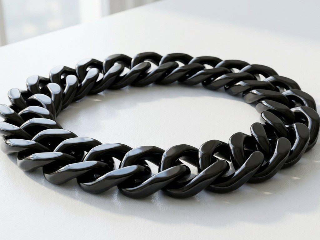 dango black cuban bracelet pakistan (2) Black Cuban Steel Bracelet for Men Pakistan by dango
