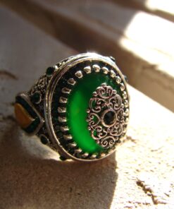 Turkish Green Sultanate Ring