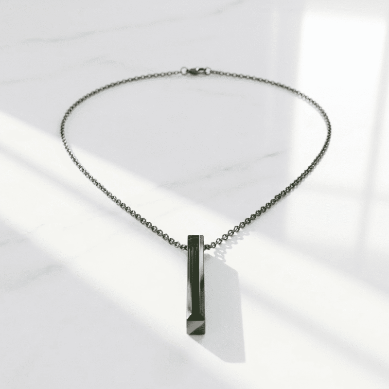 Black Steel Pendant for Men Pakistan by dango