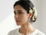 Blue Kayanite Daisy Hoop Earrings - Image 2