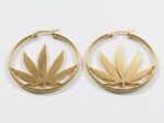 Gold Plated Steel Earrings Pakistan by dango