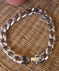Steel 10mm Curb Chain Bracelet