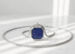 Lapis Pendant in Steel Pakistan by dango
