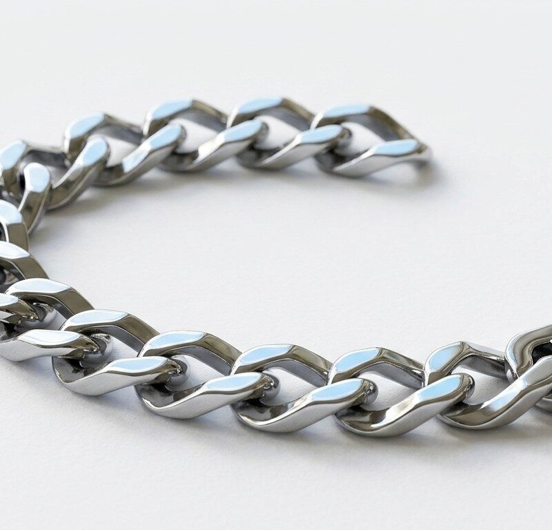 Steel Curb Chain Bracelet for Men Pakistan by dango