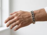 Steel 10mm Curb Chain Bracelet - Image 2