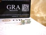 Green Moissanite Studs in 925 Silver - Image 3