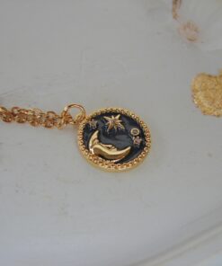Gold Plated Celestial Pendant & Chain